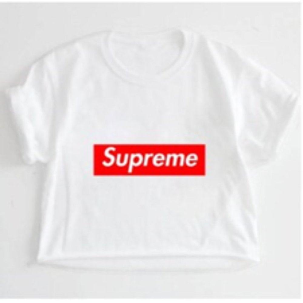 Supreme White Crop Top